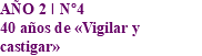 AÑO 2 I Nº4 40 años de «Vigilar y castigar»